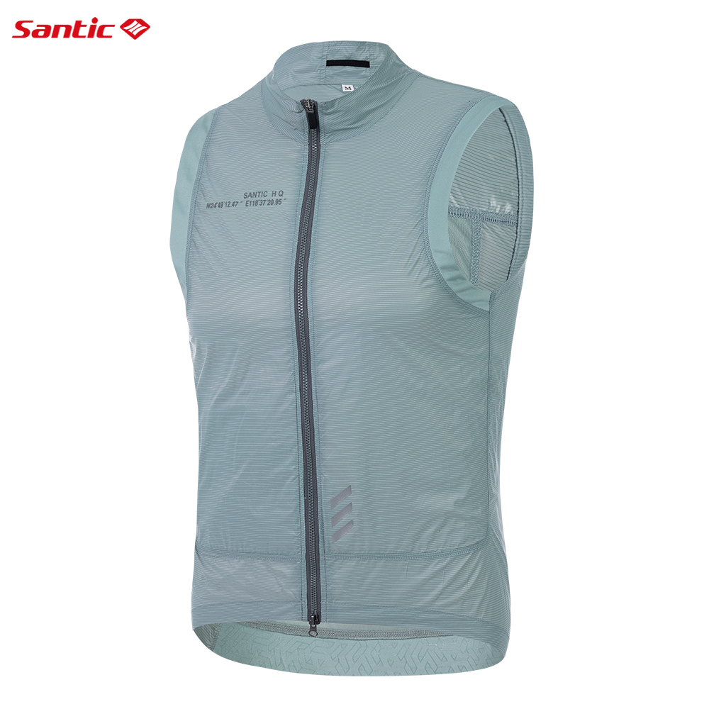 Reflective Vest Cycling - Santic Radtrikots, Sommer-Radsportanzug, Weste, Rennrad, ultraleichte,
