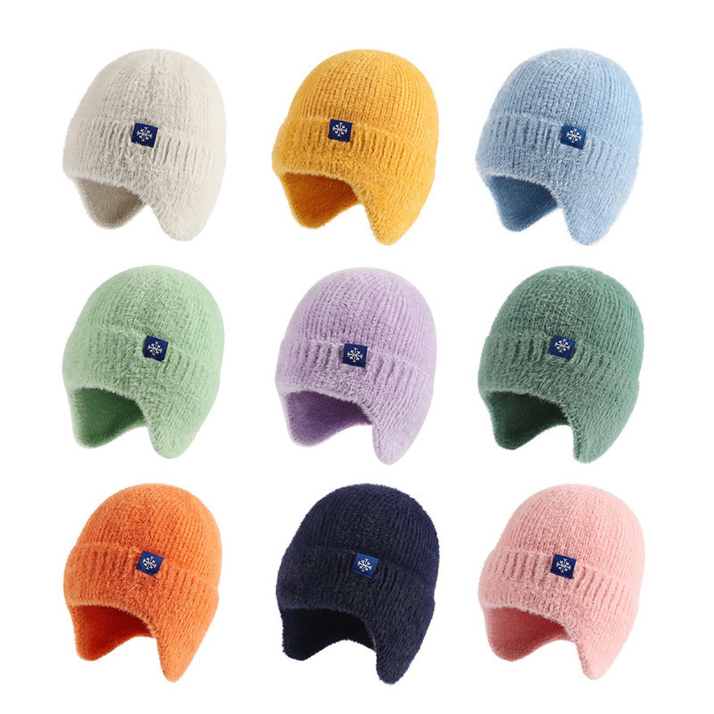 Winter Cycling Commute - Skullies-Beanie, warme, gestrickte Mütze mit Ohrenklappen,