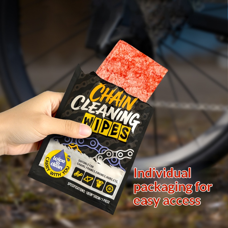 Grease Waterproof Bike - Fahrradketten-Reinigungstücher Wiederverwendbar MTB Rennrad Kettenentfetter für