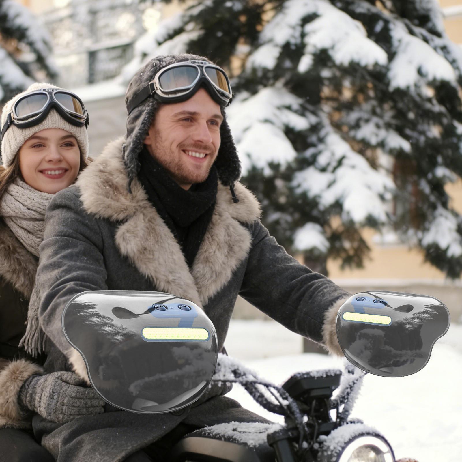 Winter Cycling Commute - Elektroroller-Griffschutz, einfach zu installieren, 1 Paar