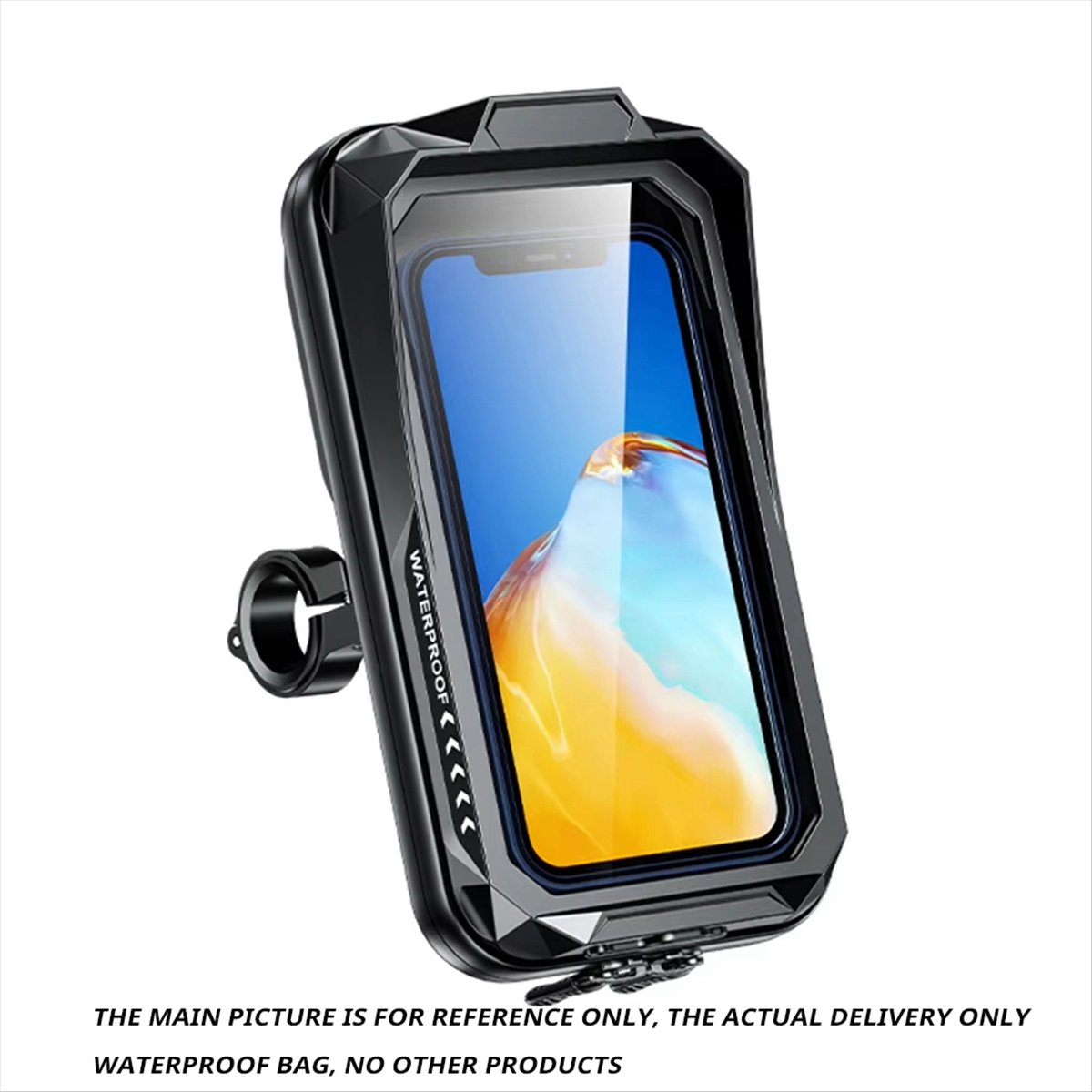 Cycling Commuter Bag - A10I Lenker-Handytasche Touchscreen-Fahrrad-Motorrad-Handyhalterung 360-Grad-Rotation für Fahrrad-