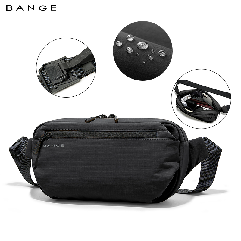 Cycling Commuter Backpack Waterproof - Wasserdichte Brusttasche mit mehreren Tragemöglichkeiten, Sling-Crossbody-Reisetasche,