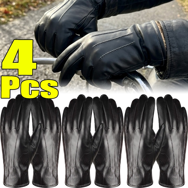 Thermische PU-Lederhandschuhe  – Winter Cycling Commute Bewertung und Preis
